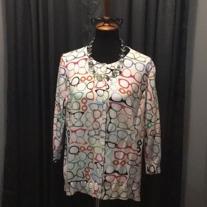 Talbots Glasses Cardigan